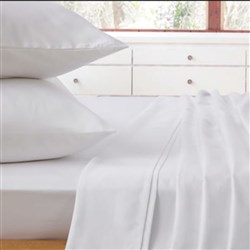Easy Care Fitted Sheet White Queen