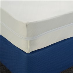 Polyester Waterproof Mattress Protector White King