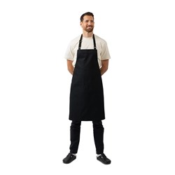 Lockharte Chef Bib Apron Black 830x910mm Chef Works