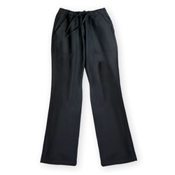 Lightweight Slim Fit Ladies Chef Pants Black Extra Large 