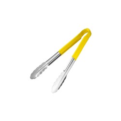 Tongs 300Mm S/S One Piece Yellow Hdl (12)