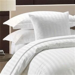 Doona Cover Qb Satin Stripe 20Mm Tailored 210 X 210Cm (10)