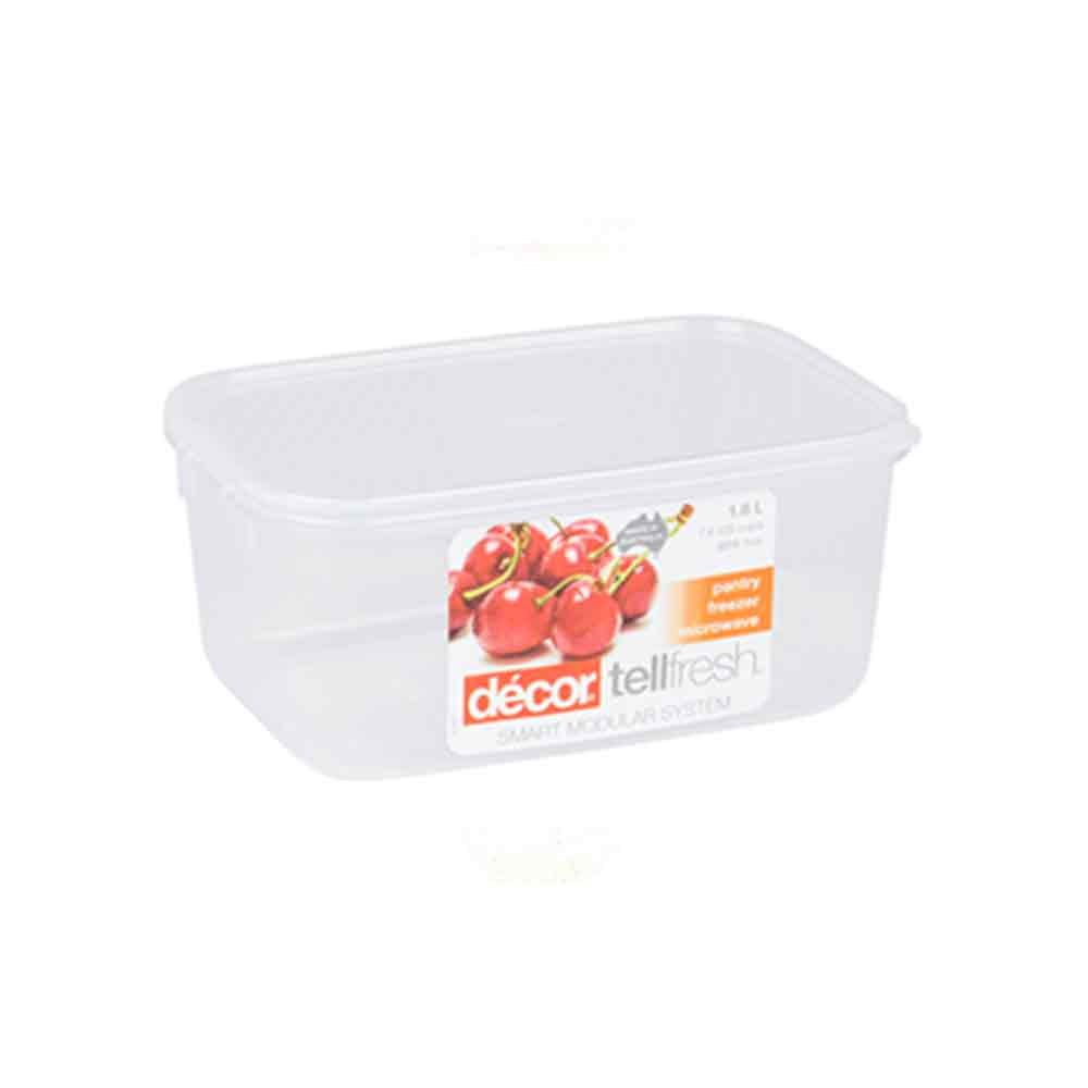 Tellfresh Oblong Container 1 8lt 203x143x91mm Plastic 6 2663856 Reward Hospitality