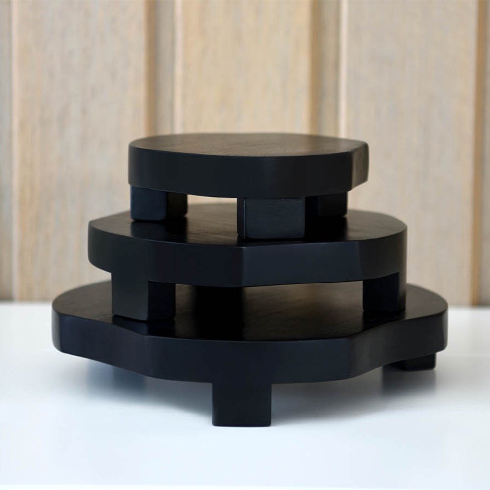 Serve Round Display Stand Black - 2615065 | Reward Hospitality