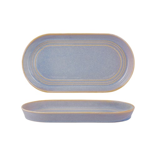 Urban Loft Oval Serve Platter 310X165x30mm Azure Blue