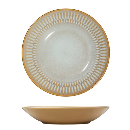 1076351 - COTTAGE RND SHARE BOWL 230MM ALMOND