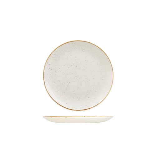 1076394 - Stonecast Coupe Plate 165Mm Barley Wht