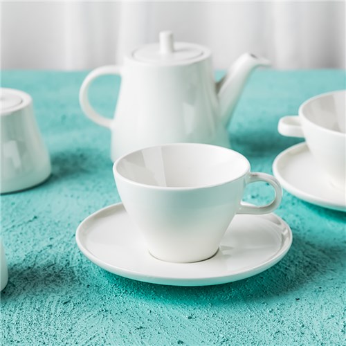 Serenity Tea Coffee Saucer White