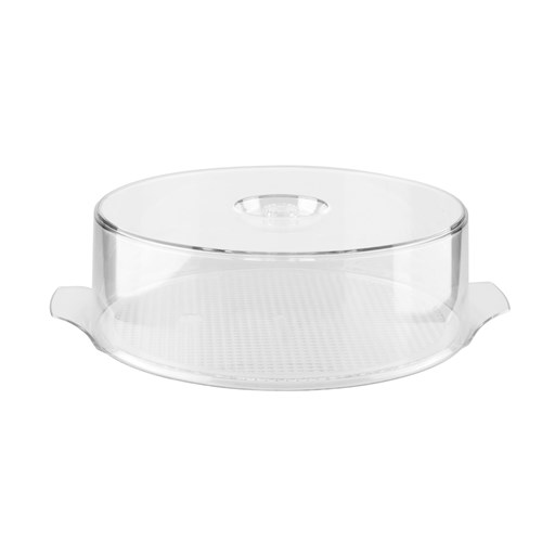 Display Round Cover & Tray Clear 420mm