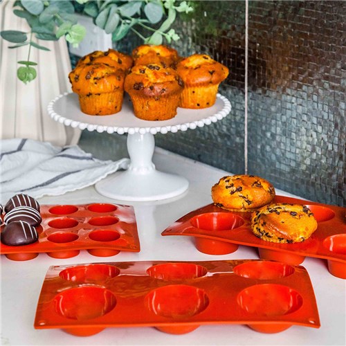 Pro.Cooker Silicone 6 Cup Half Sphere Mould Gn 1/4