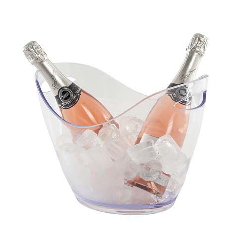 2005093 - Ice Bucket Two Handle Clear 8L