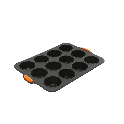 Muffin Pan Silicone 12 Cup Grey 355x245mm