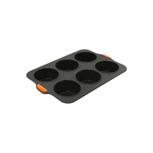 Muffin Pan Large Silicone 6 Cup Grey 355x245mm