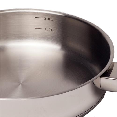 Frypan & Glass Lid Stainless Steel 240mm