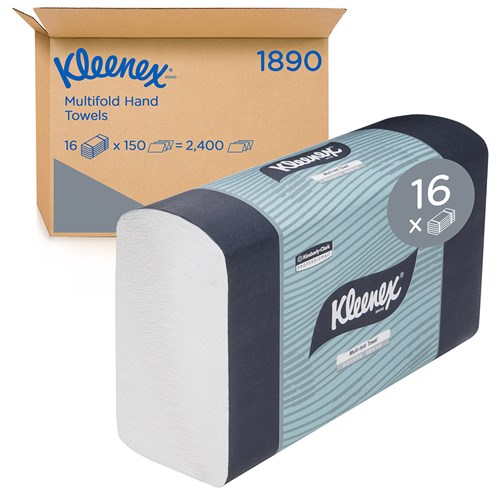 Multifold Paper Hand Towel White 150/Sheets 2620325