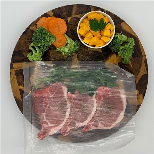 3401526 - VACUUM CHANNEL BAG 250X350MM EMBOSSED 100UM 500/CTN