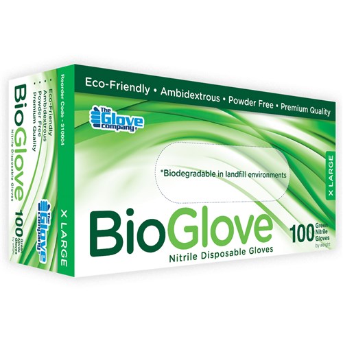 BIOGLOVE NITRILE GREEN XL POWDER FREE