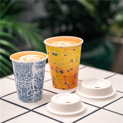 BioCup Art Series Double Wall Cups 240ml 8oz 90mm