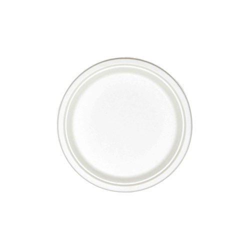 Sugarcane Round Plate White 260mm