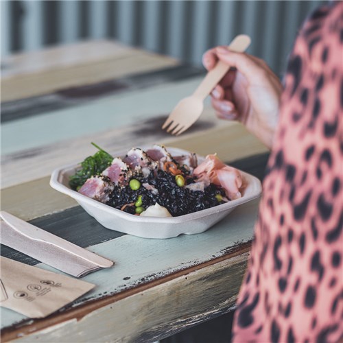 Biocane Octa T/Away Base Nat 500Ml 171X171x35mm 50/Pkt (8)