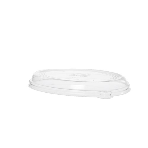Sugarcane Oval Tray Lid Clear to Suit 710-1420ml