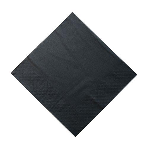 Paper Dinner Napkin Black 1/4 Fold 400x400mm