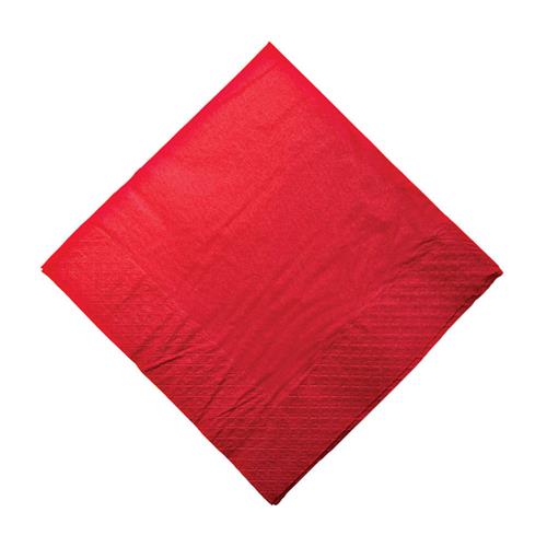 Paper Dinner Napkin Red 1/4 Fold 400x400mm 