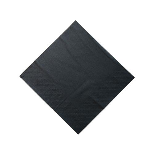 Paper Lunch Napkin Black 1/4 Fold 300x300mm