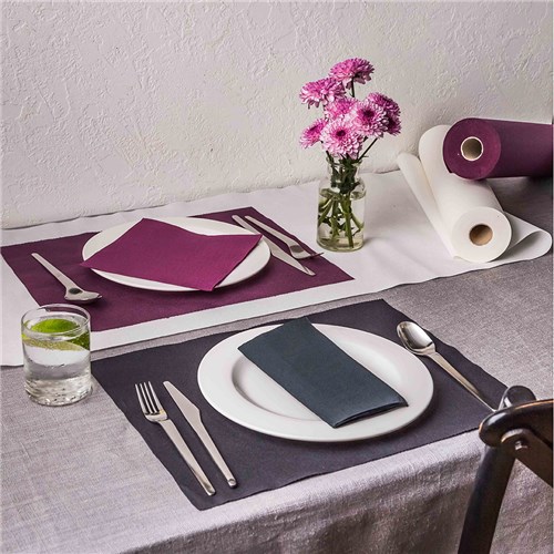 Lisah Paper Table Runner/ Placemat Black 400mmx24m