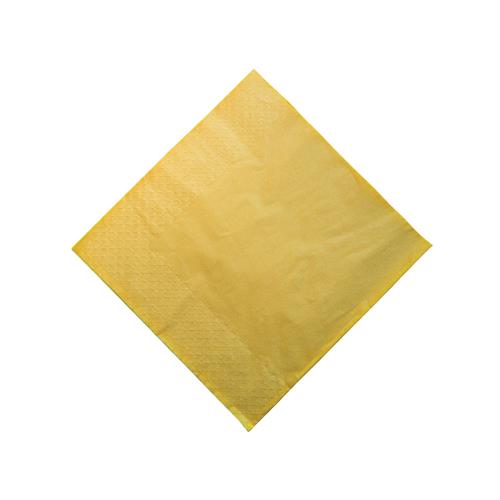 Paper Lunch Napkins 1/4 Fold Gold Yellow 300mm
