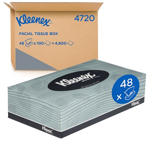 Facial Tissues White 2ply 100/Sheets