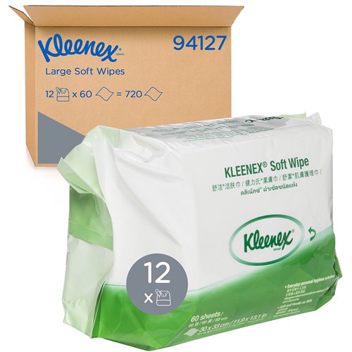 Kleenex Soft Dry Patient Wipes 94127 3620322