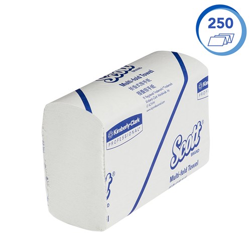 Multifold Paper Hand Towel White 250/Sheets