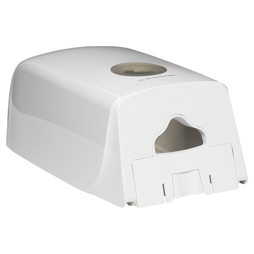 Aquarius Plastic Interleaf Toilet Tissue Dispenser White