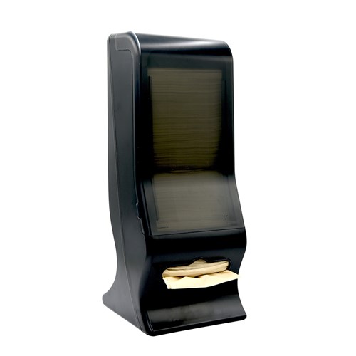 3697293 - EziNap Plastic Napkin Dispenser with Tall Stand Black 209x221x529mm