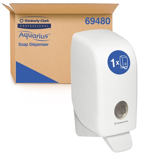 Aquarius Plastic Liquid & Foaming Hand Soap Dispenser White 3697490