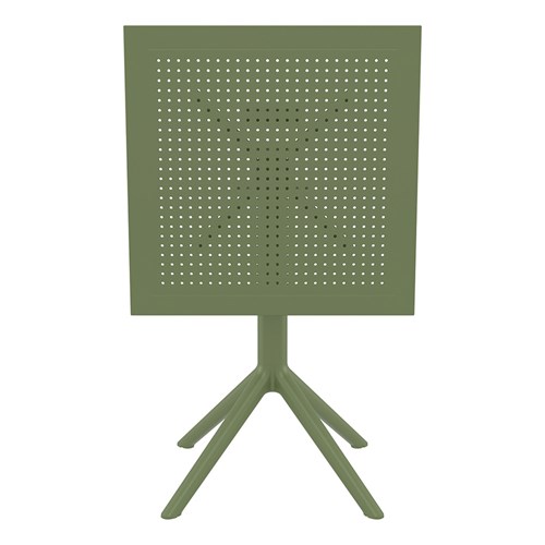 Siesta Sky Folding Table 60 Olive Green 740mm