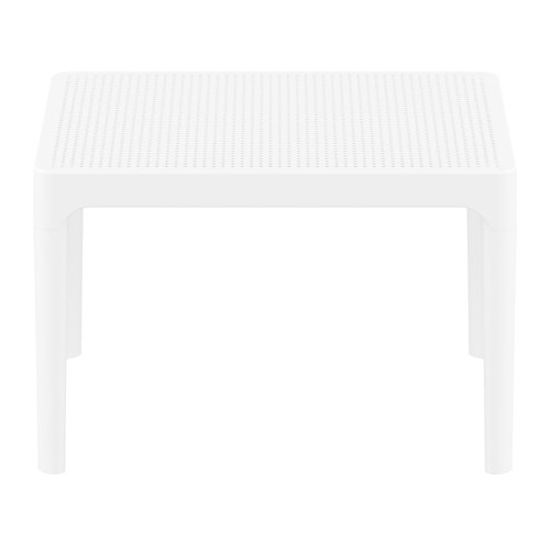 Sky Low Side Table White 400mm