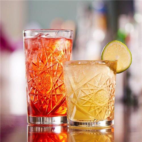 Hobstar Double Old Fashioned Glass