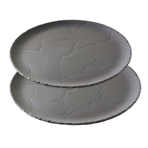 ZF100008 Basalt Slate Plate Round