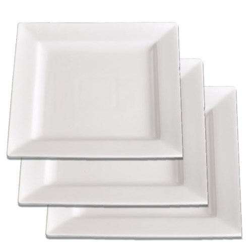 Basics Square Plates White ZF100093