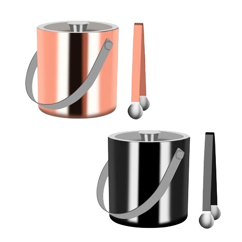 Double Wall Ice Buckets With Tongs ZF100799