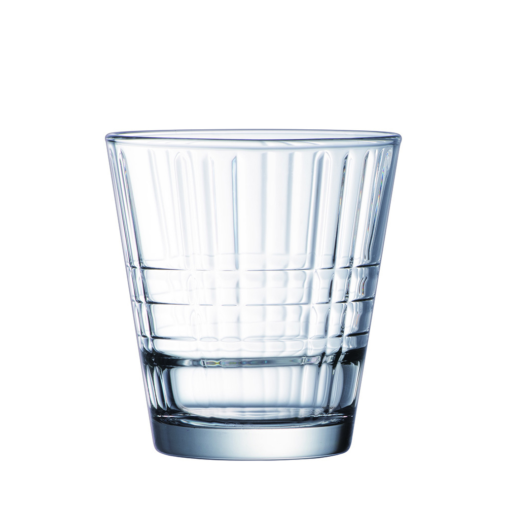 Stack Up Cross Old Fashioned Glass 260ml Tempered Arcoroc