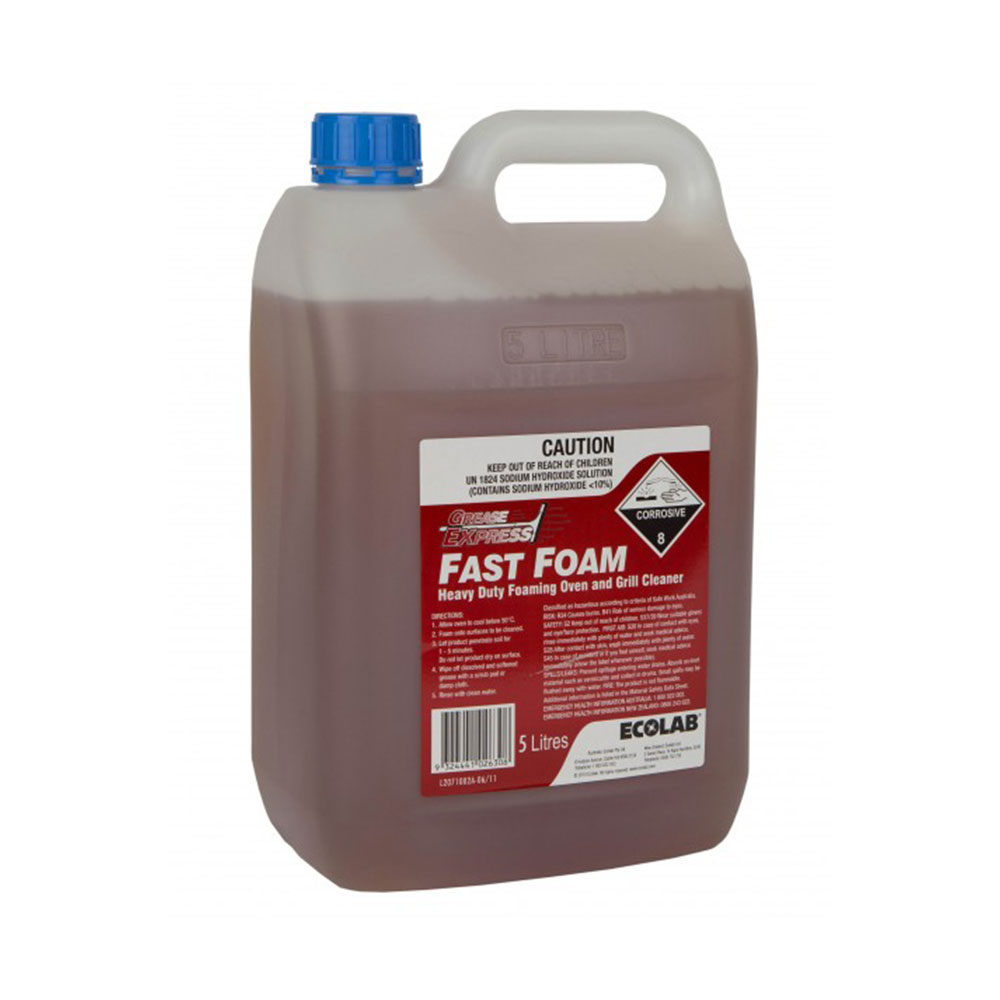 Grease Express Fast Foam Oven & Grill Cleaner 5L Ecolab 3032065 Reward Hospitality