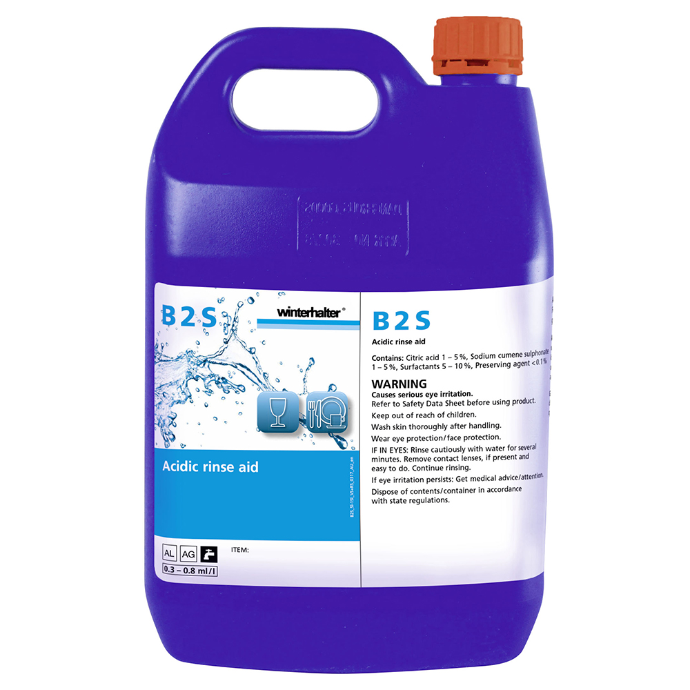 Glass & Dishwashing Rinse Aid B2S 5L 3036260 Reward Hospitality