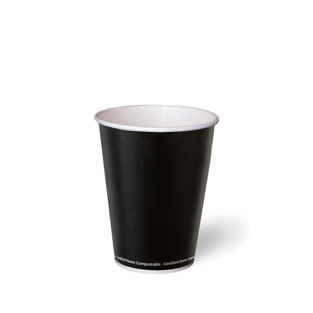 Aqueous Single Wall Hot Cup Tall Black 360ml 12oz Detpak - 3445864 ...