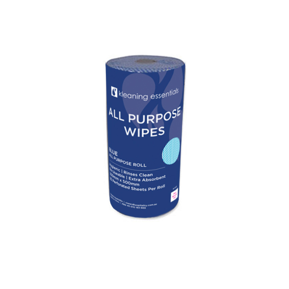 All Purpose Wipe Roll Blue 300mm Kleaning Essentials 3477317 Reward