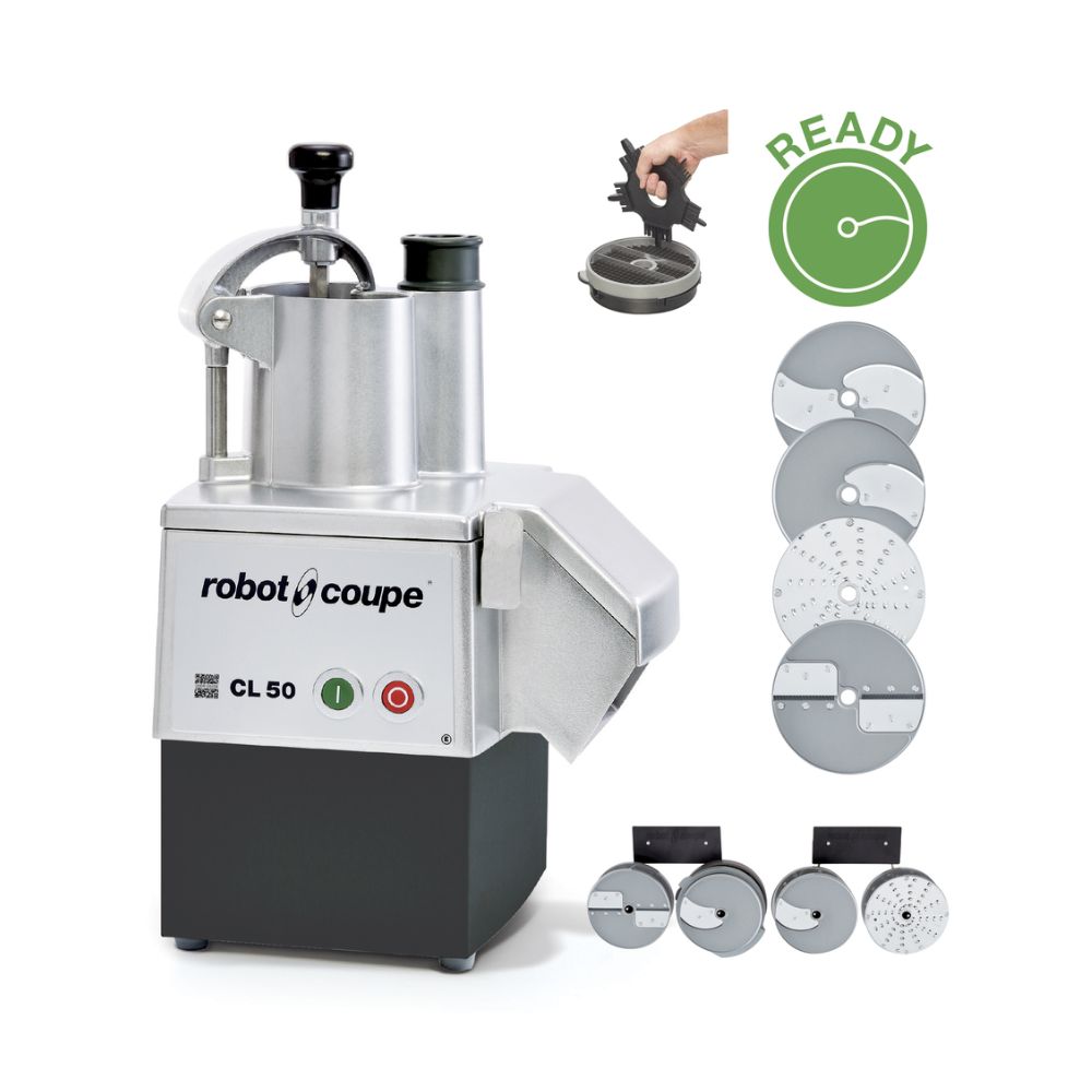 Robot Coupe Vegetable Prep Machine Prep Ready with 4 Disc CL50 ...