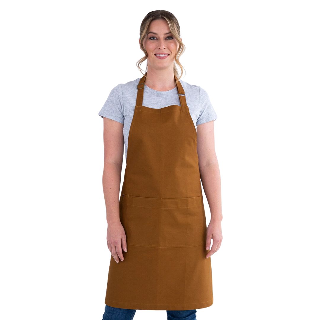Oska Bib Apron Tobacco 700x820mm Aussie Chef | Reward Hospitality