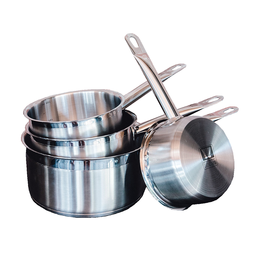 Pro.cooker Stackable Saucepans 18/10 Stainless Steel Reward Hospitality